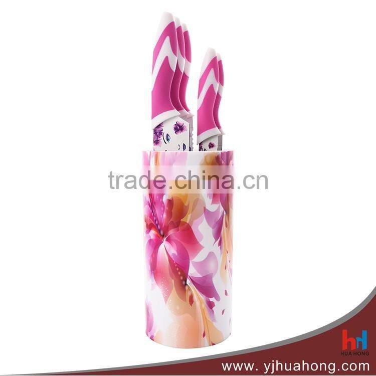 Factory Supply Kitchen Knife Set with Stand Block