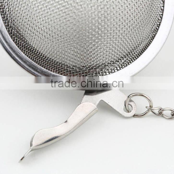Tea Strainer Stainless Steel Wire Mesh Tea Infuser Strainer Kettles Locking Spice Egg Shaped Tea Ball Strainer