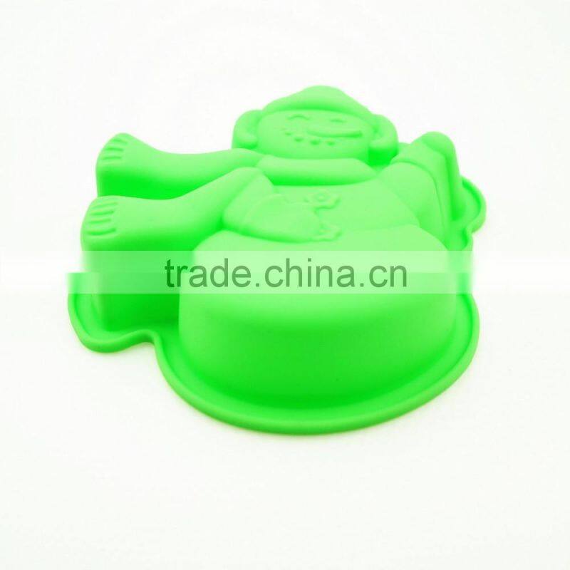 11171 Funny Snowman Shaped Silicone Cake Mold