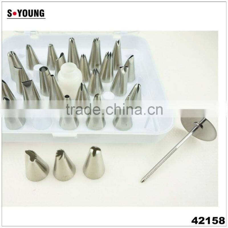 42158 Stainless Steel Cake Decorating Tips/Mouth for Pastry bag/Fondant Tools