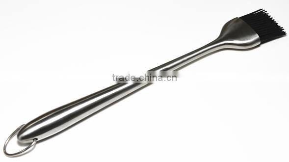 Amazon hot sale 12inch long Stainless steel handle silicone basting brush