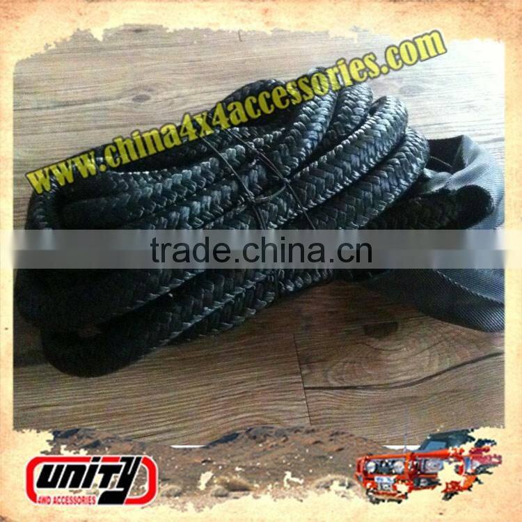 4WD accessories wholsaler black nylon tow rope recovery kit