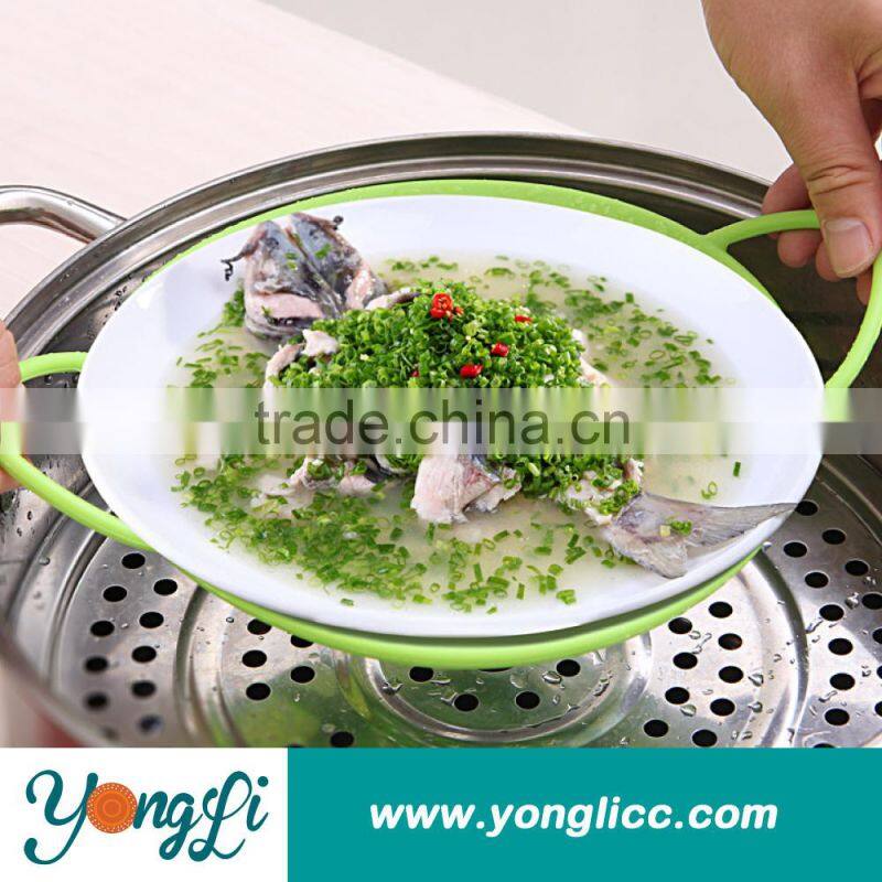 Chinese Kitchen Heat Resistant FDA/LFGB Standard Silicone Steamer Pot