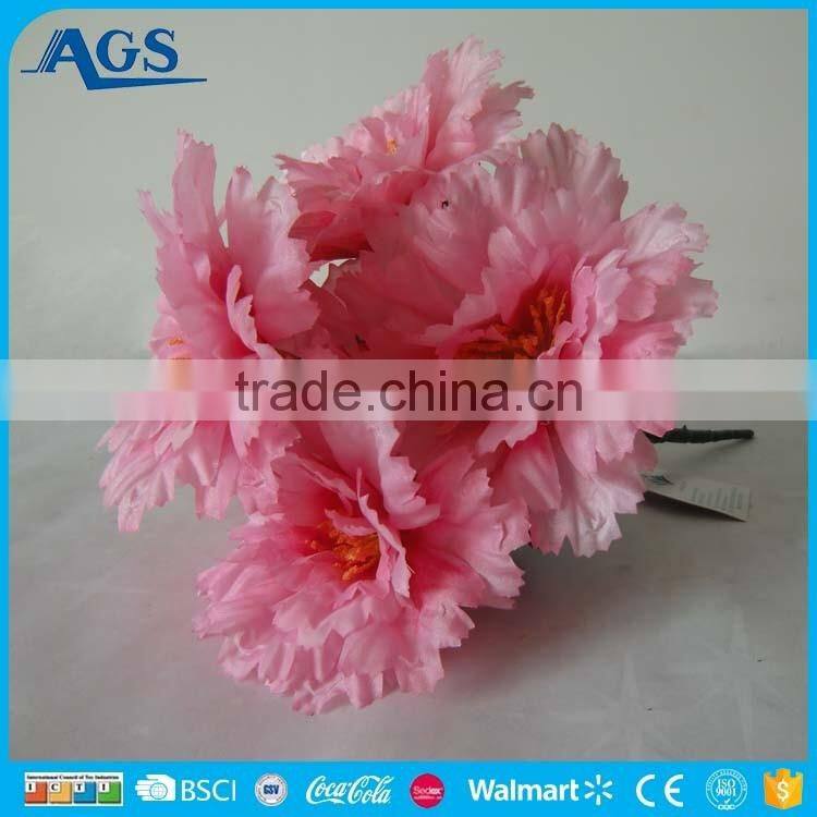 Charming red rose plastic decoration flower export