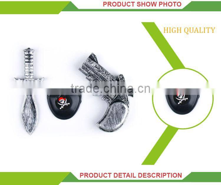 Funny pretend play toy plastic gun pirate toys for boy