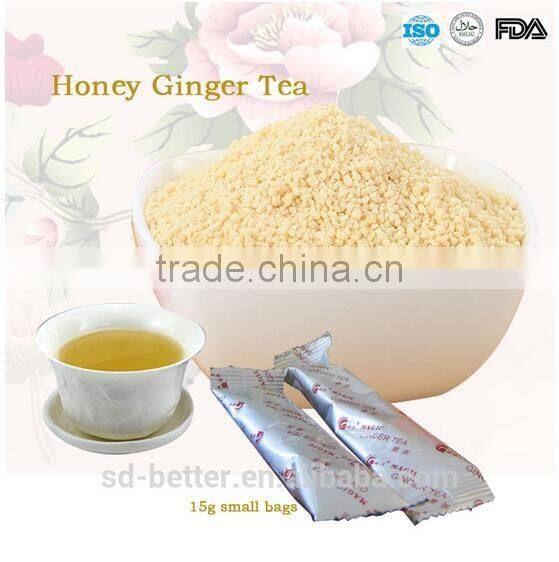 Different Flavours Food grade Honey Lemon Ginger Powder Tea