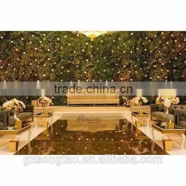 New design vertical Garden Croton artificial green wall for wall decoration artificial grass wall