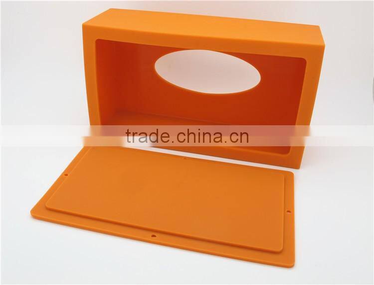 2016 High qulaity Silicone eco-friendly desktop tissue box