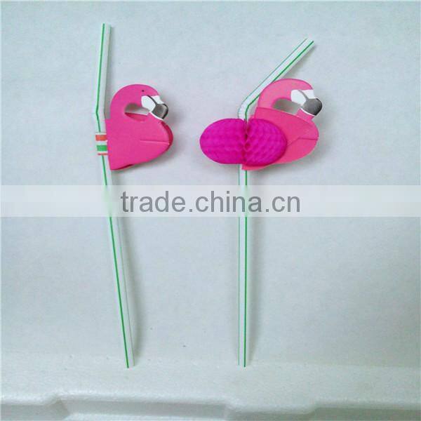 Party and fashion insulated plastic fancy drinking straw