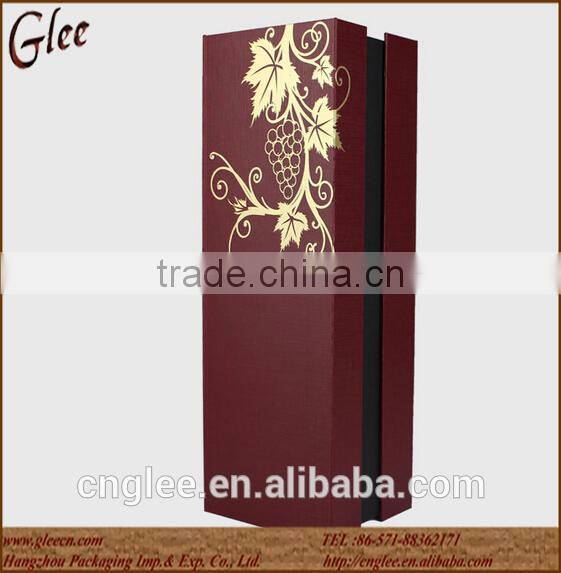 Cheap cardboard single bottle wine paper packaging box