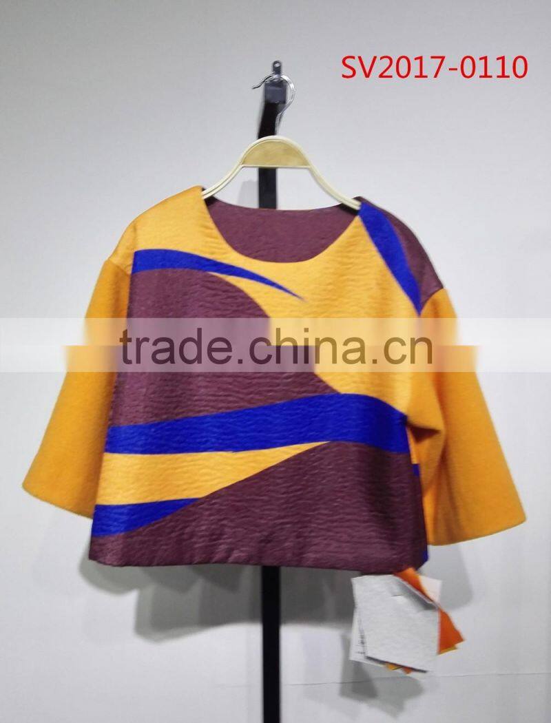 fashion printing ladies casual suit,tshirt and skirt