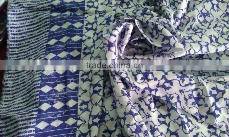 100%rayon border print fabric with good handfeel