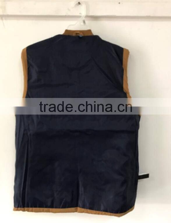 75D memory winter coat sleeveless men warm vest