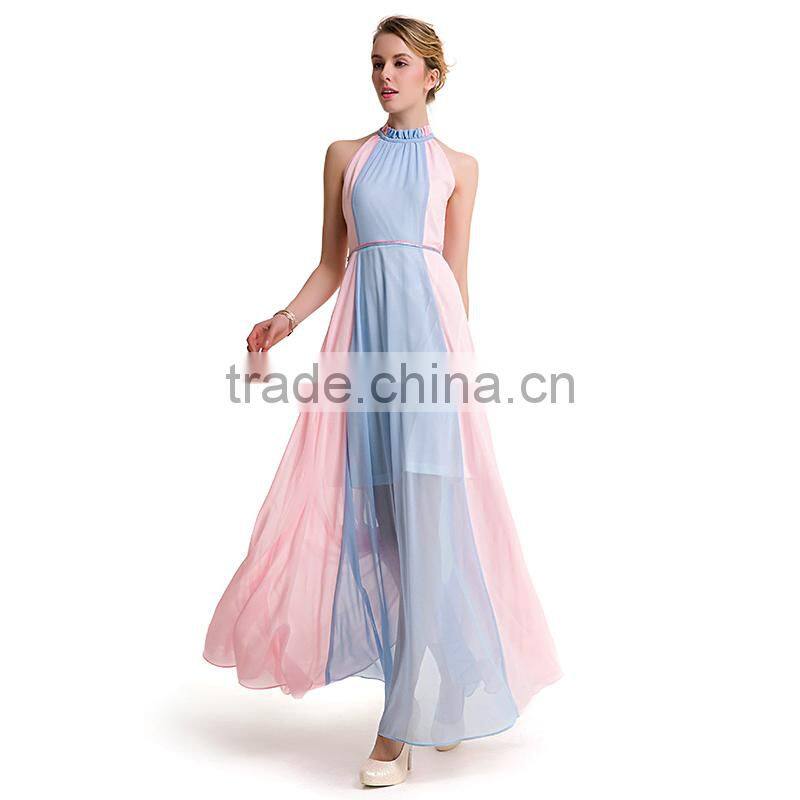 Maxnegio sexy patchwork long midi dress for evening dress