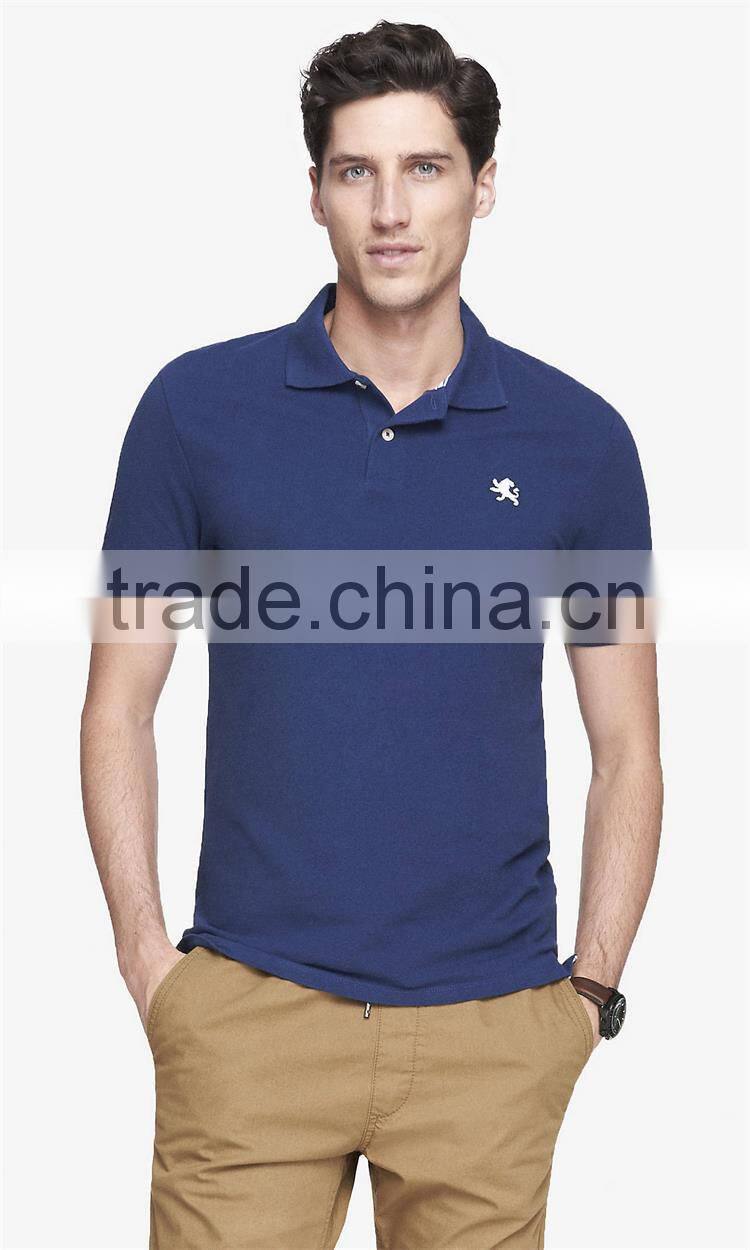 2015 collar design mens sports slim fit pique men's polo sports shirt wholesale