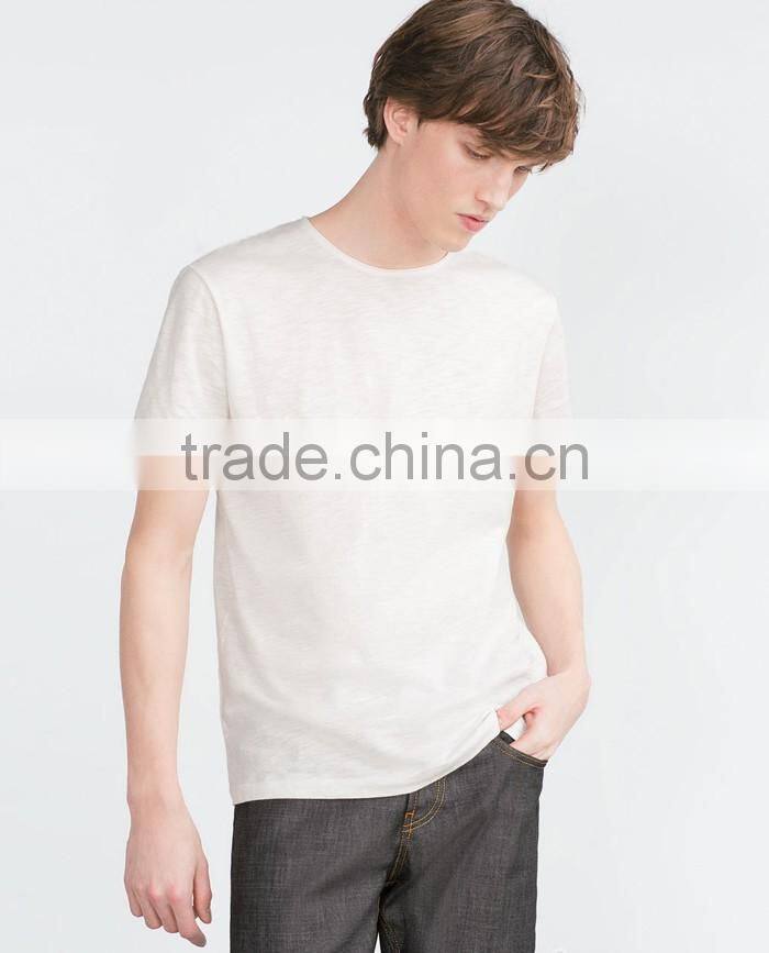 O neck cotton comfort blank white t shirt wholesale China