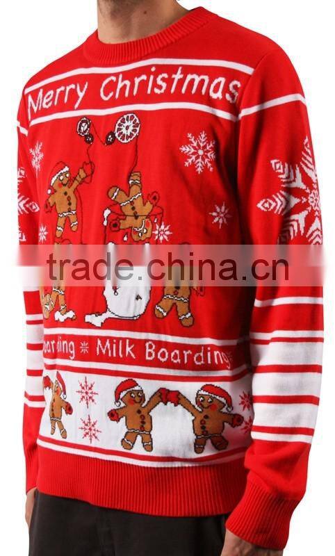 Allover jacquard ladies clothing lighted christmas sweater