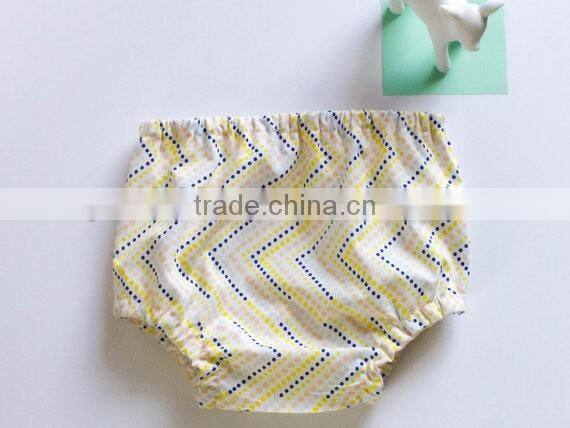 Wholesale baby plain bloomers hot yellow panties bloomer cotton bloomers for baby
