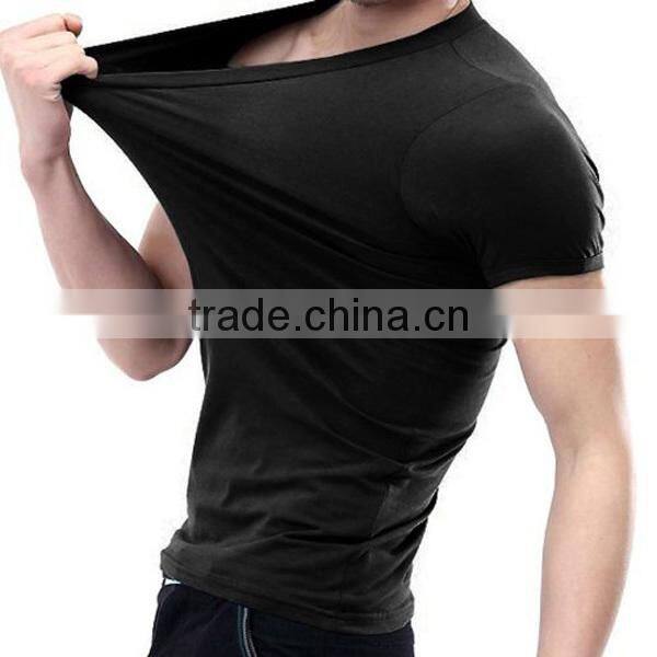 2016 hot 95 cotton 5 spandex muscle mens tight fit t shirt