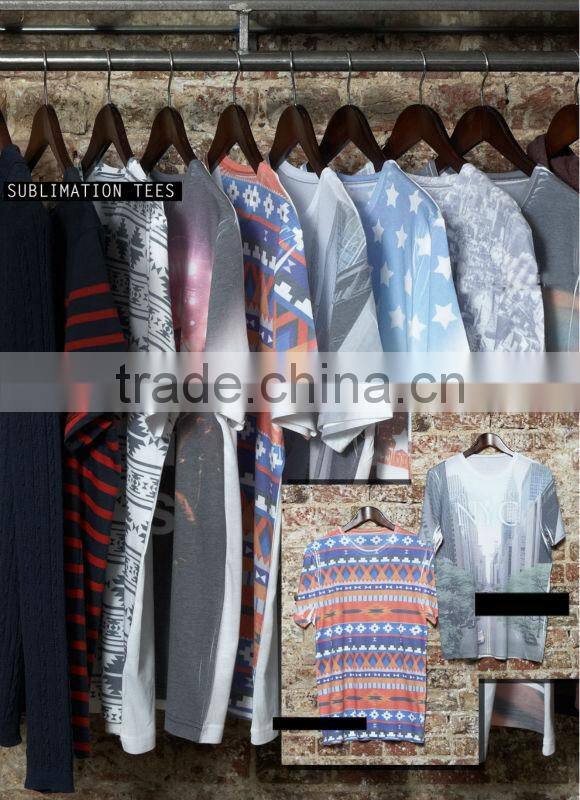 2014 new style 100% polyester sublimation tee