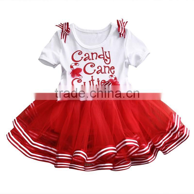 2017 Old Christmas Tutu Princess Baby Xmas Clothes Newborn Infant Toddler Girl Clothing