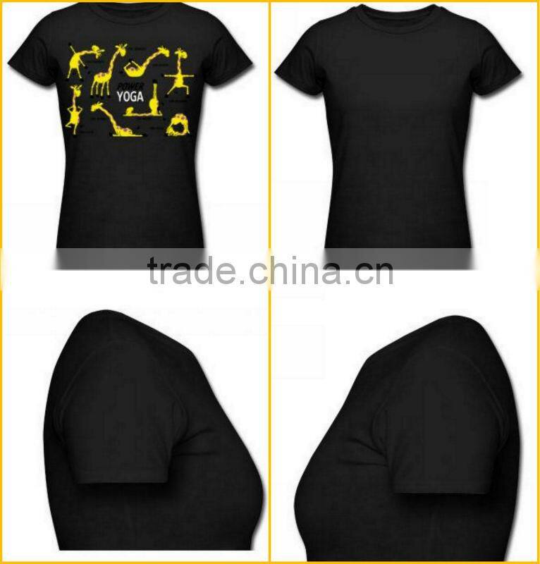 2013 fashion custom giraffe printing short sleeve Cotton T-shirt