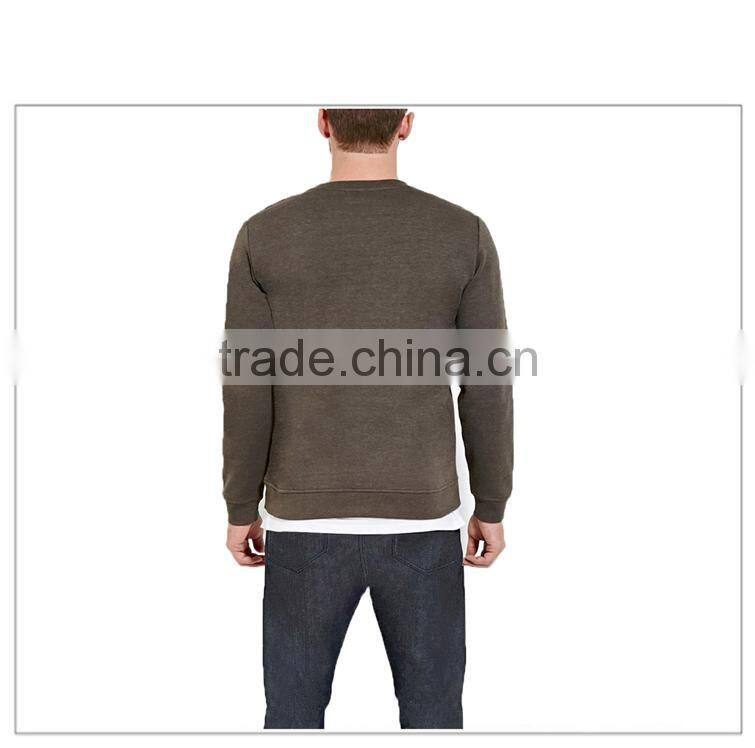Wholesale Blank Bodybuilding Long Sleeve No Hooded Round Neck Sweatshirt