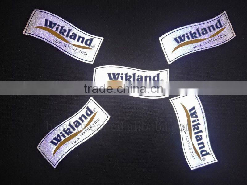 Reflective logo and high visibility letters be sewn on garments or bags