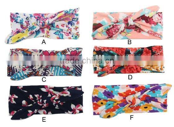 100% cotton fabric printed kids girl headband