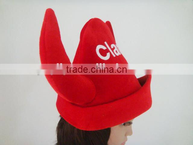 High quality Brazil world cup hat crazy football hat,party horn hat