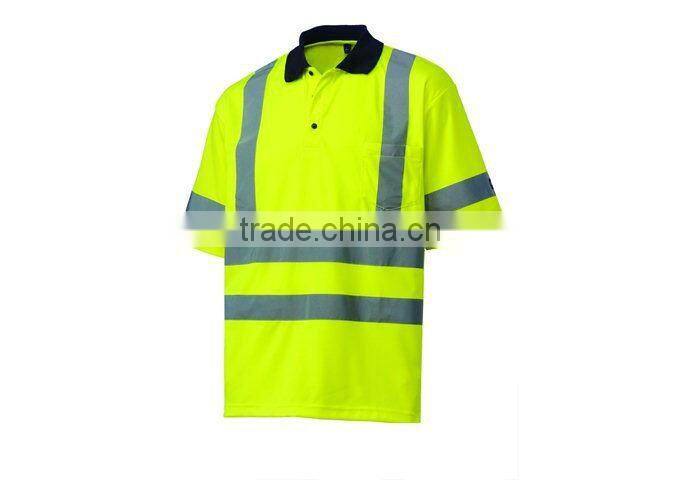 men's Hi Vis pique polo Shirt