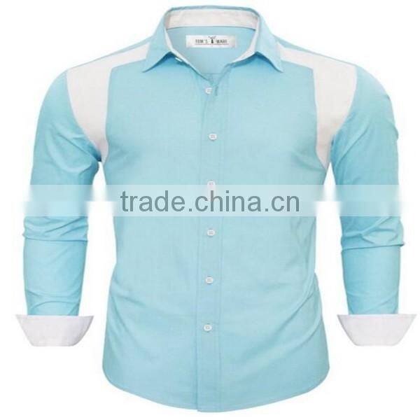 2016 new wholesale slim fit camisa custom mens casual dress shirts