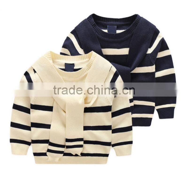 New Design Children Striped Sweaters Long Sleeve Knitting Boy Pullover