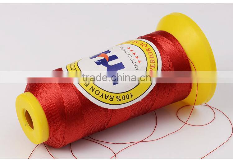 Cheap 100% viscose rayon embroidery thread for lace embroidery