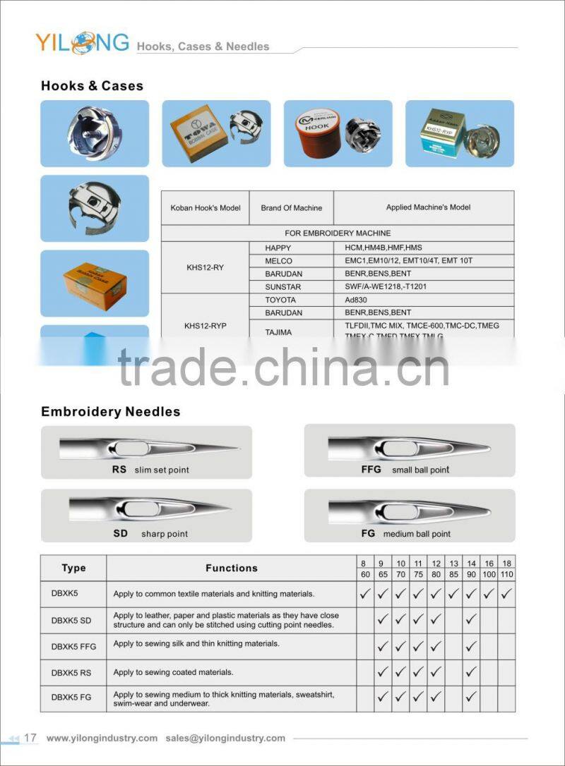 EMBROIDERY MACHINE SPARE PARTS KOBAN bobbin case SC35-LNS Jumbo size