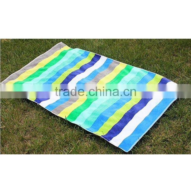 100% cottonreactive printed beach towel backpack chair covers