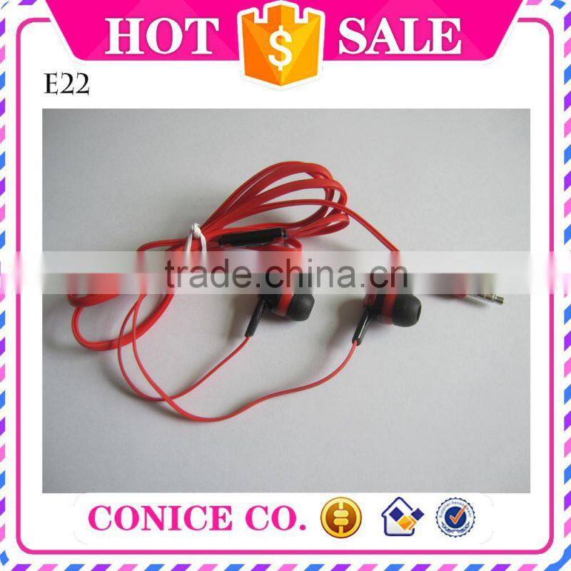 2015 newest mobile phone earphone cheap in ear stereo earphone with mic Silicone Earphones