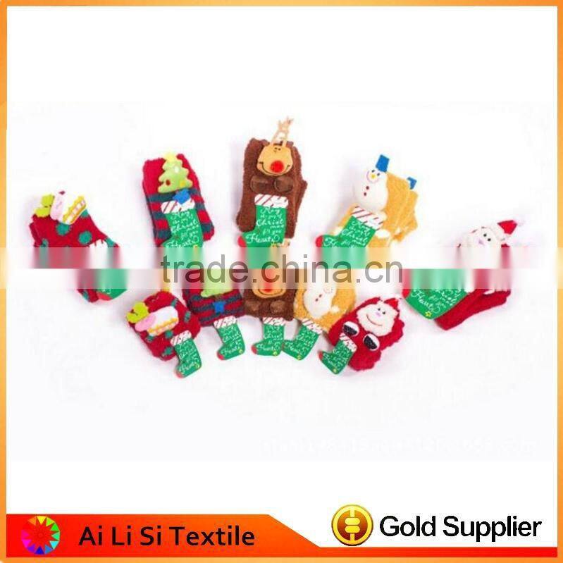 Wholesale Christmas Slipper Socks, Slipper Socks With Rubber Sole,Kids Christmas Socks