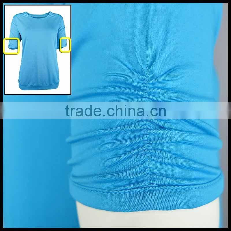 T092-1589B 95% Polyester 7%Elastane Sport Training T Shirt Blank Quick Dry T shirts Athletic