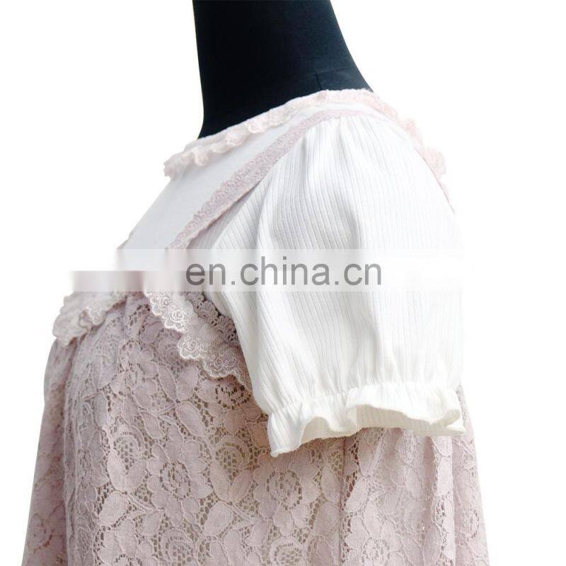 lace two piece latest design lace tops and blouse for lovely girls