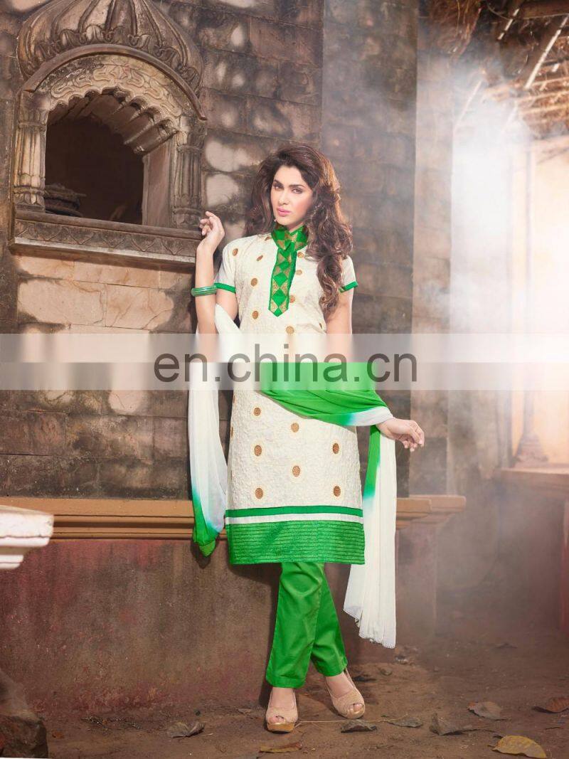 Ladies Wear Chanderi Cotton Salwar Kameez