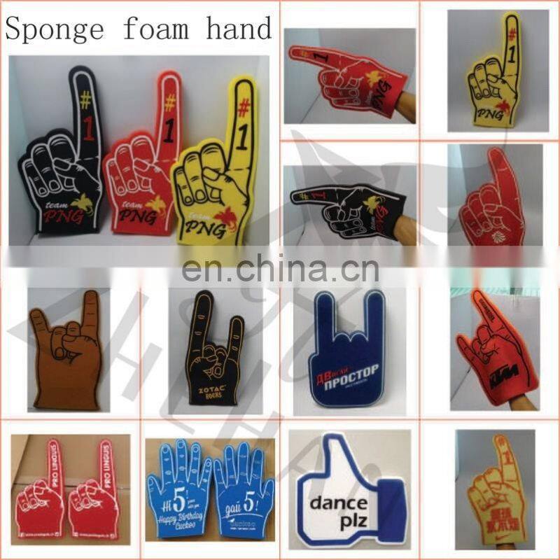 Cheering giant sponge foam hands