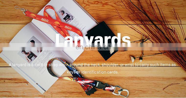 Popular custom short lanyard cheap printed key lanyards