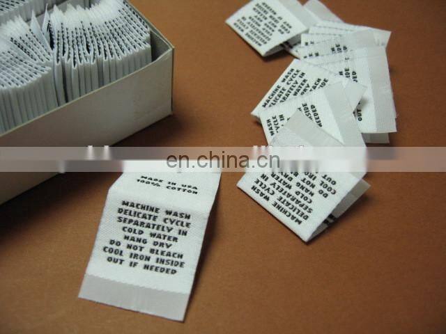 Garment Woven Label Care Label