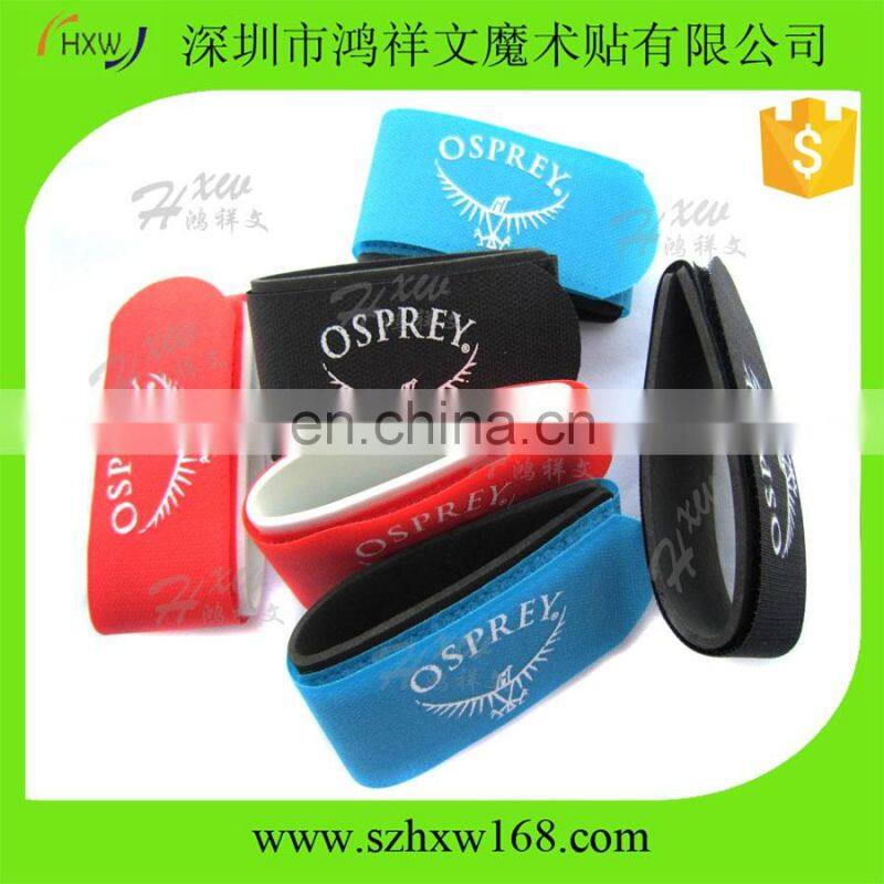 Red 100% nylon custom snow ski straps