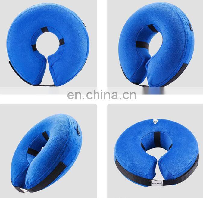 Medical Inflatable Adjustable Neck Cushions For Dogs and Cats Surgery Protection Collar