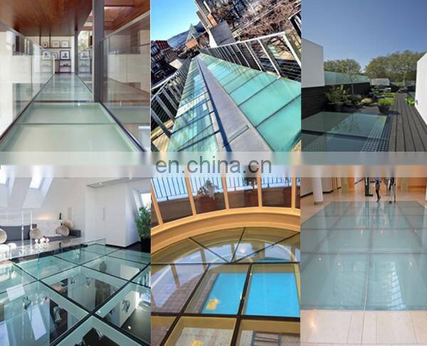 High quality Large Low Iron Frosted Glass Floor