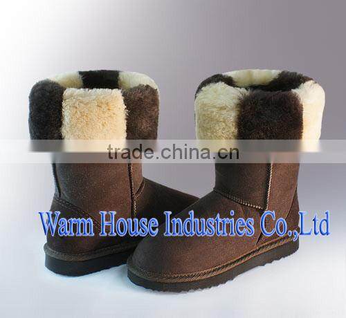 Latest Design Colorful Boots Collar Women Snow Boots Shoes