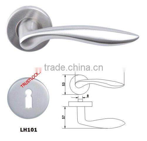 304SS Solid Stainless Steel Residential Lever Door Handle