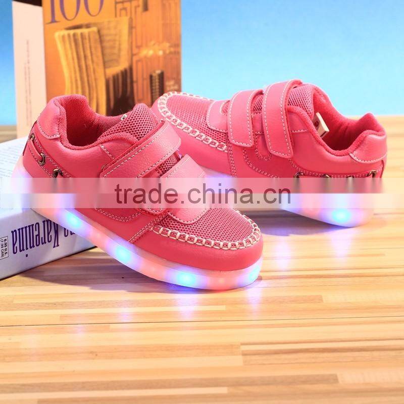 Kid Children USB Charging light Flashing Sneakers LED Shoes Kid Shoes With Light